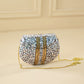 Cartera metal plateada
