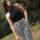 Pantalon zebra con correa