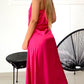 Vestido seda largo