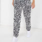 Pantalon zebra con correa
