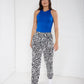 Pantalon zebra con correa