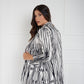 Blazer rayas negro y blanco