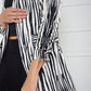 Blazer rayas negro y blanco